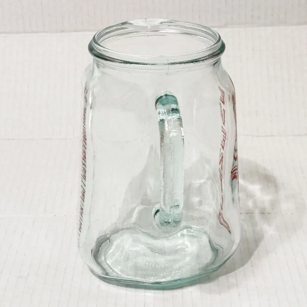 EVENFLO 1950s Vtg Glass Measuring Pitcher 4 Cup 32 oz. Red Measurement Marks